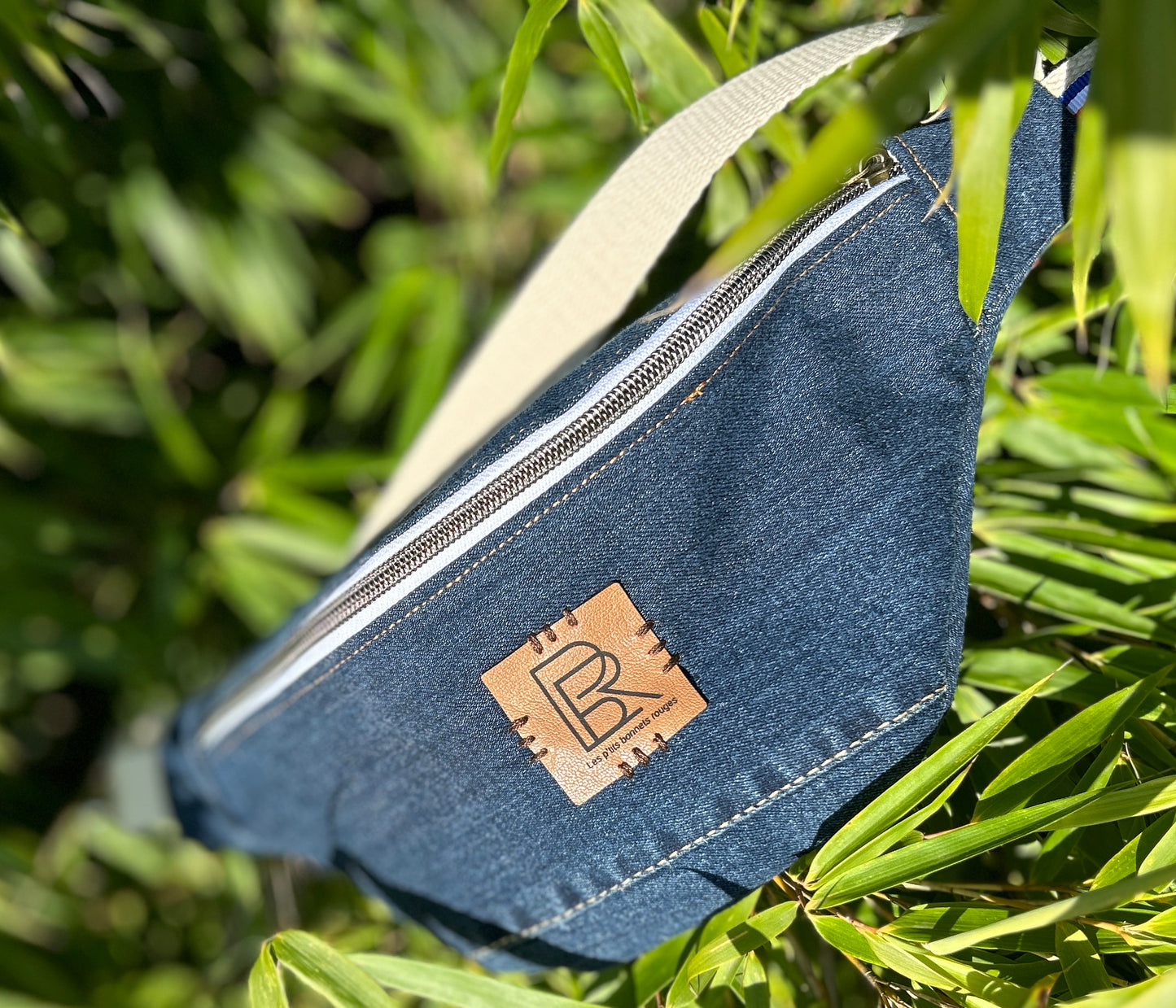 Mini Sac banane  jeans bleu foncé