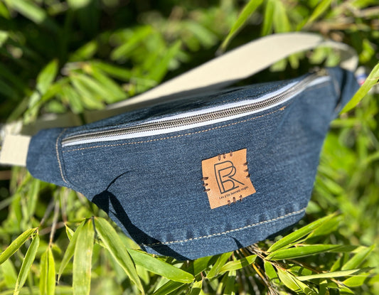 Mini Sac banane  jeans bleu foncé