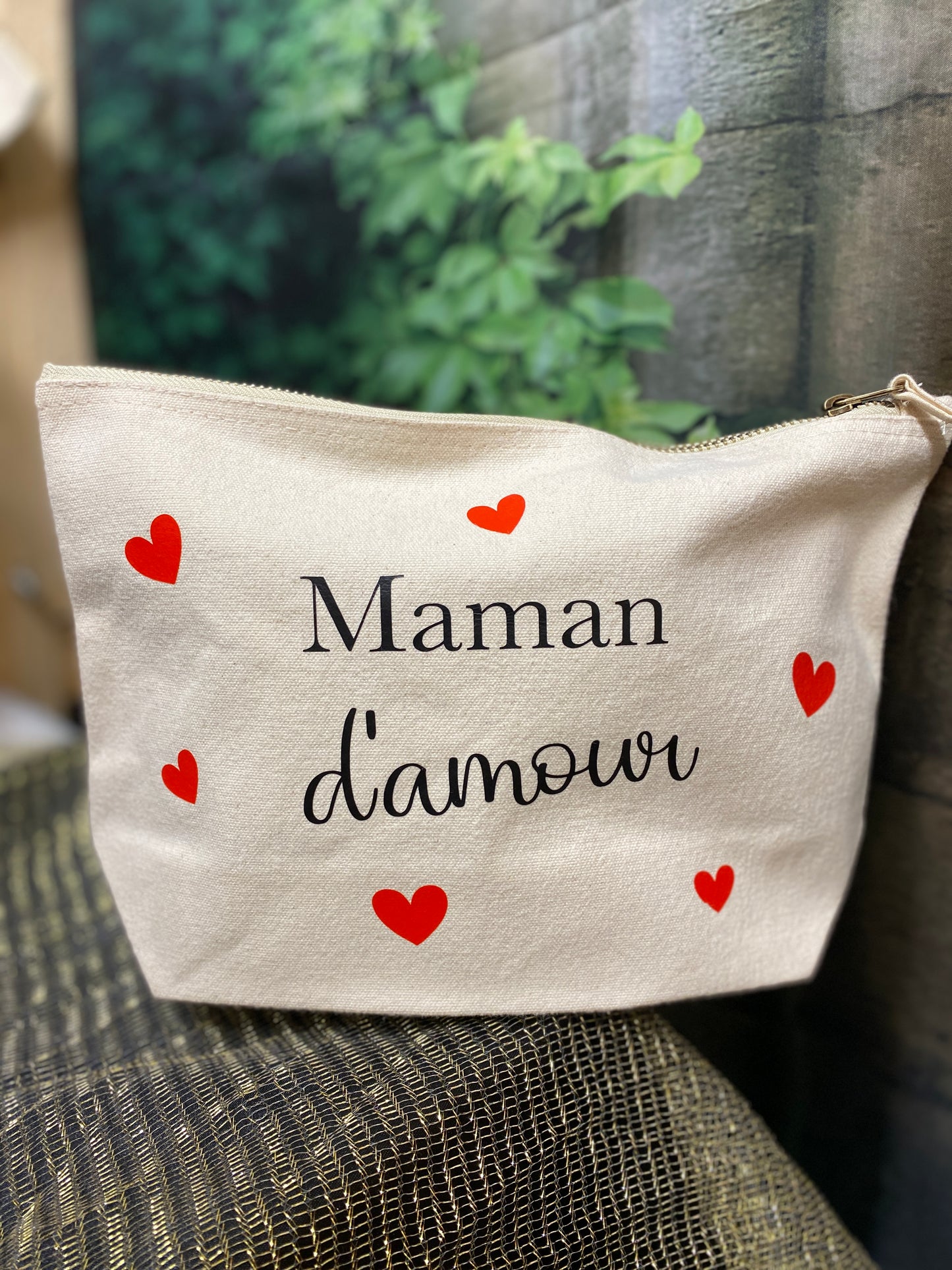 Trousse en coton "d'amour"