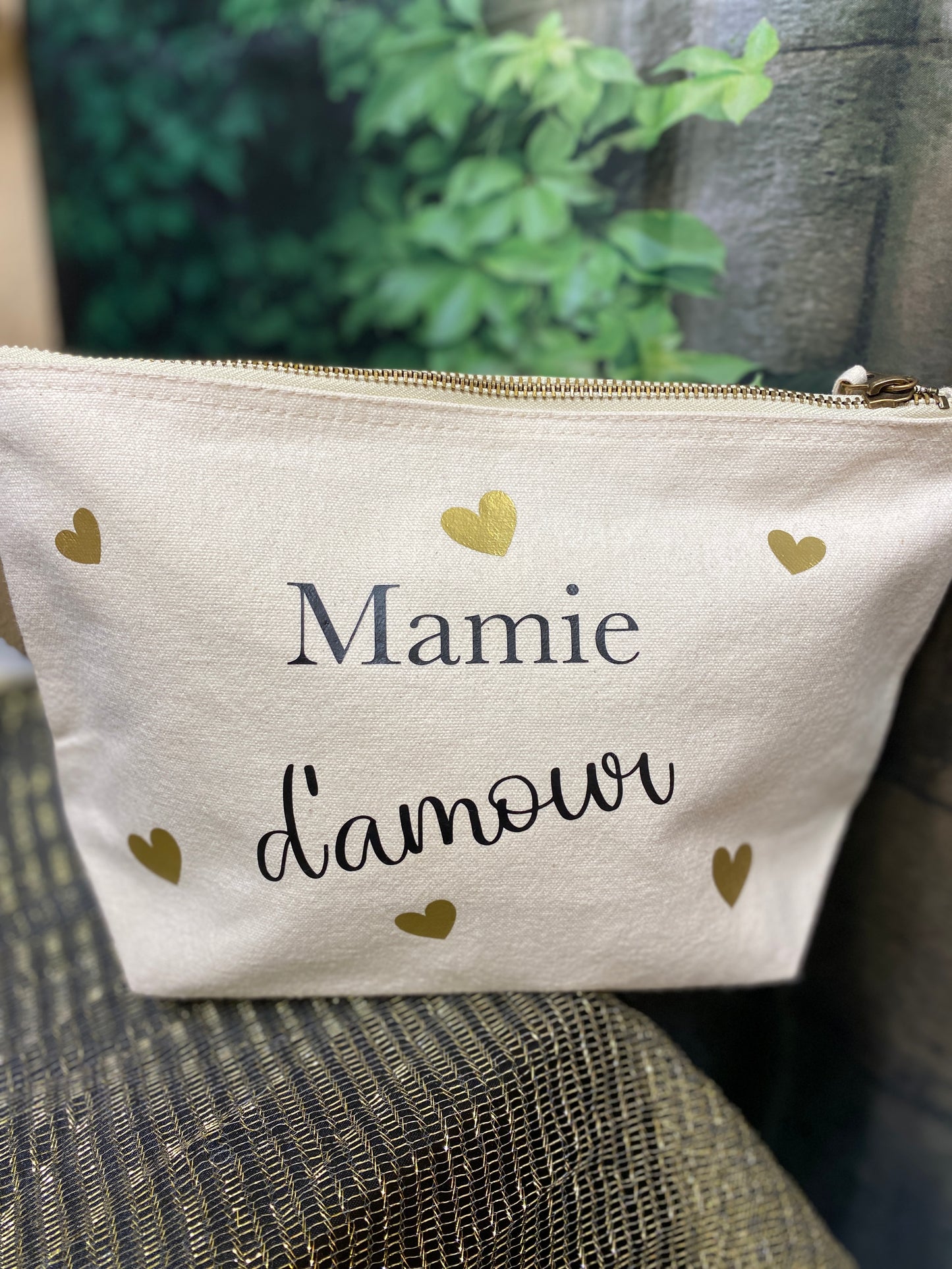 Trousse en coton "d'amour"