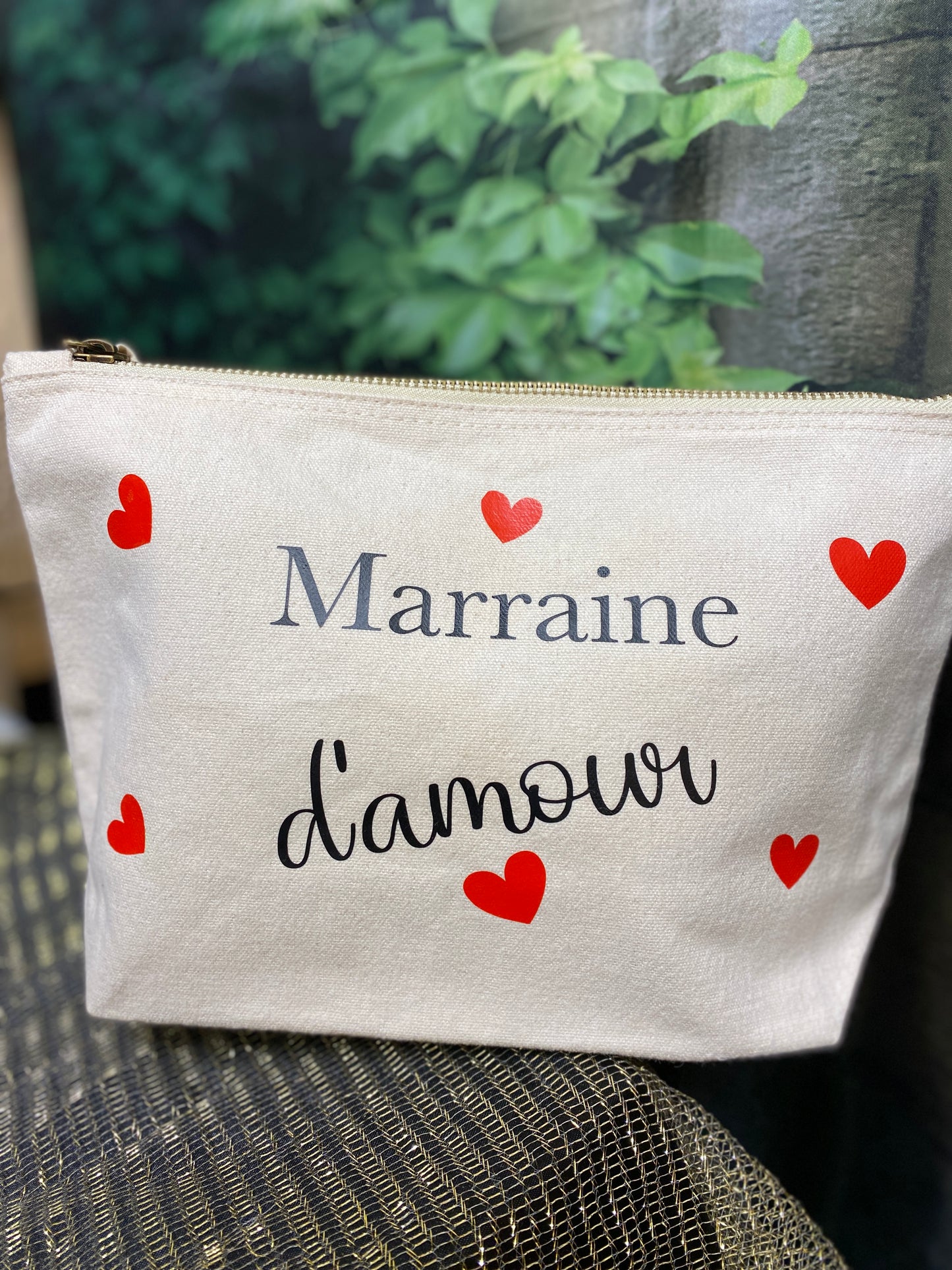 Trousse en coton "d'amour"