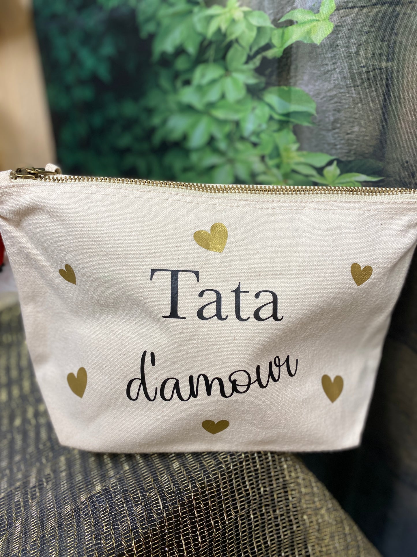 Trousse en coton "d'amour"