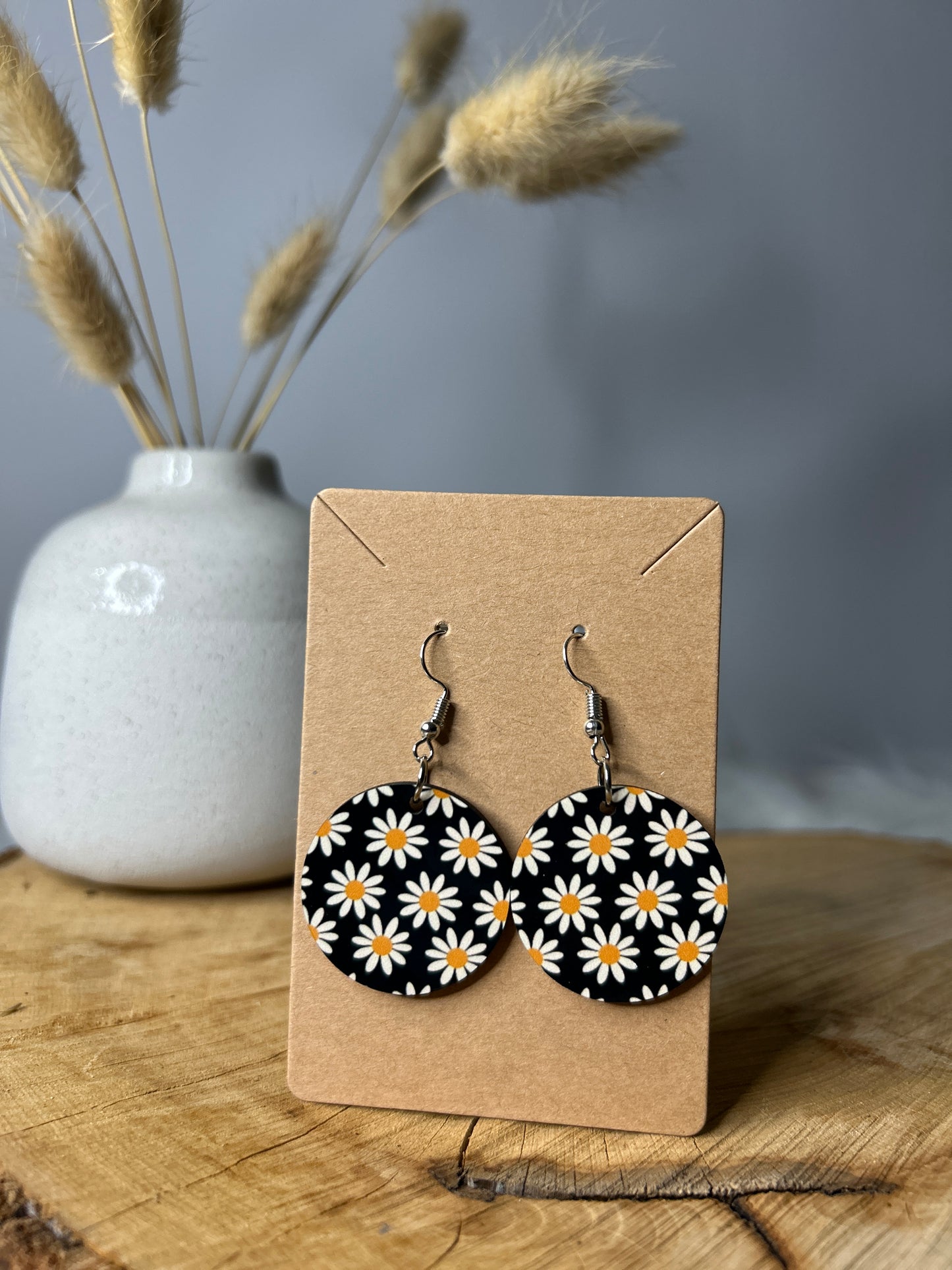 Boucles d'oreilles petites marguerites